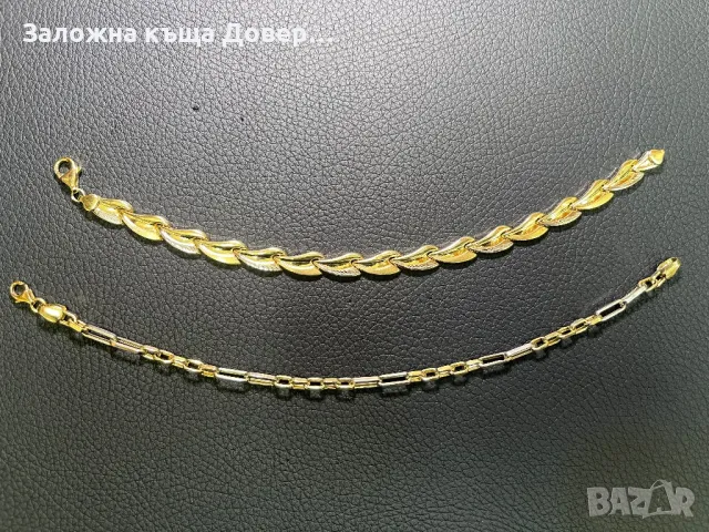 Златни гривни zlaten 14 K 585 gold griwna grivna, снимка 3 - Гривни - 50132823