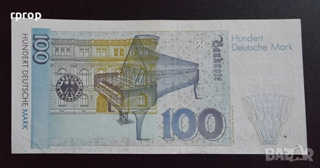 Германия. ФРГ. 
100 дойче марки.
1996 година.
, снимка 2 - Нумизматика и бонистика - 49168807