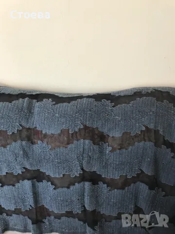 италианска кожена дамска чанта и шал, снимка 2 - Чанти - 46099511