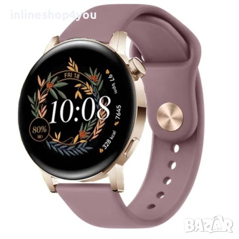 Силиконова Каишка (20мм) за Huawei Watch GT3 42 | GT2 42 | GT3 Pro 43mm | Samsung Watch, снимка 5 - Смарт гривни - 41170193