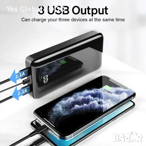 Външна батерия 27000 mAh 22.5W с PD 20W, снимка 5 - Друга електроника - 55826983