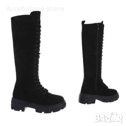 Дамски ботуши с връзки, снимка 3 - Дамски ботуши - 34817109