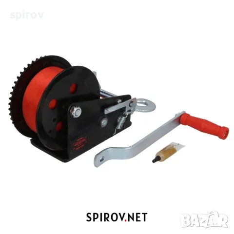 Ръчна лебедка с 2 скорости 3500lbs 1588кг колан 8м, снимка 2 - Части - 55745497