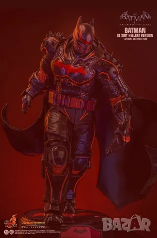 ХОТ ТОЙС АДСКИЯТ БАТМАН Hot Toys Hot Toys VGM73 - Batman: Arkham Origins - Batman XE Suit Hellbat , снимка 5 - Колекции - 55964386