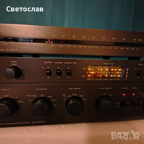 TECHNICS  Сет УСИЛВАТЕЛ SU-8077K и ТУНЕР ST-8077K, снимка 4 - Ресийвъри, усилватели, смесителни пултове - 56106257