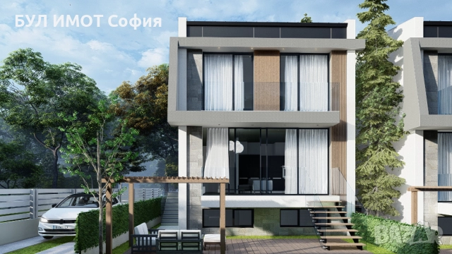 Модерна триетажна къща в Панчарево. ПОСЛЕДНА КЪЩА В КОМПЛЕКСА!, снимка 7 - Къщи - 52280337