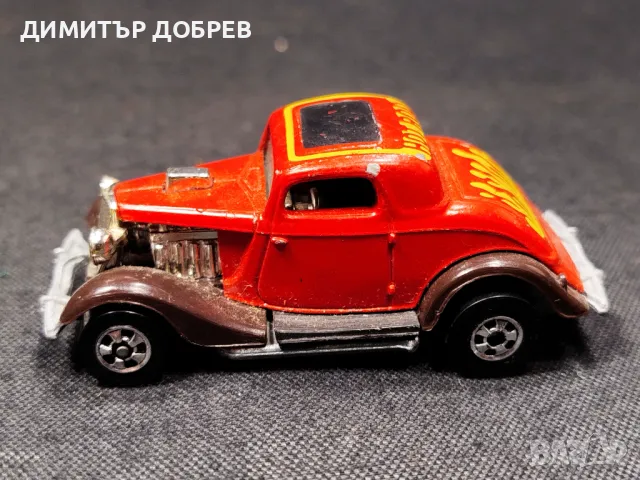 СТАРА РЕТРО МЕТАЛНА КОЛИЧКА HOT WHEELS FORD COUPE MALAYSIA, снимка 2 - Колекции - 48893165