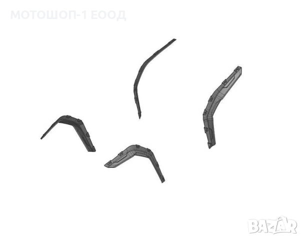 НОВИ Уширители Вежди Раздувки за калници CFMOTО 450 АТВ 520 L S, снимка 2 - Части - 52120361