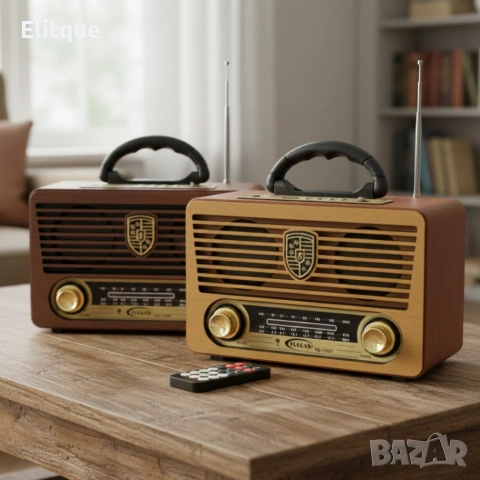 Ретро радио с Bluetooth и дистанционно управление Yuegan