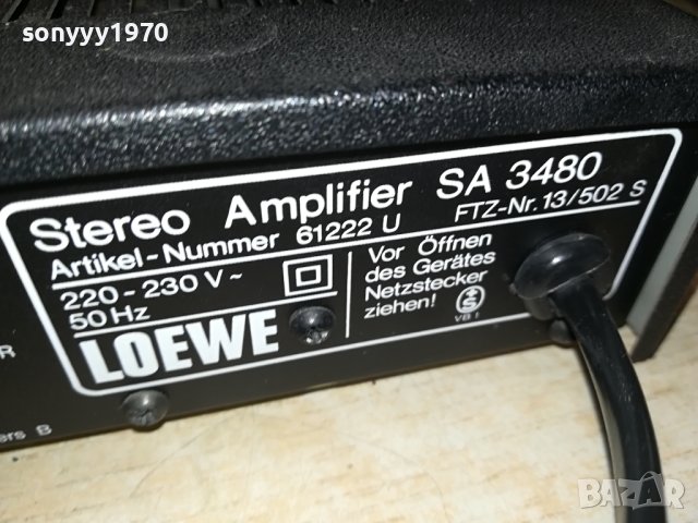 LOEWE SA3480 STEREO AMPLIFIER-ВНОС SWISS LNV0907231157, снимка 17 - Ресийвъри, усилватели, смесителни пултове - 41494346