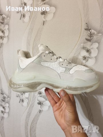  сникарси  Balenciaga Triple S Clear Sole  номер 43, снимка 2 - Маратонки - 42437678