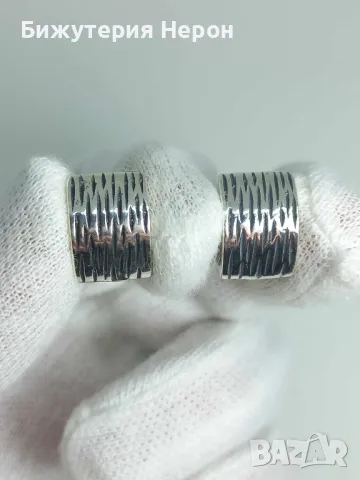 Сребърни обеци