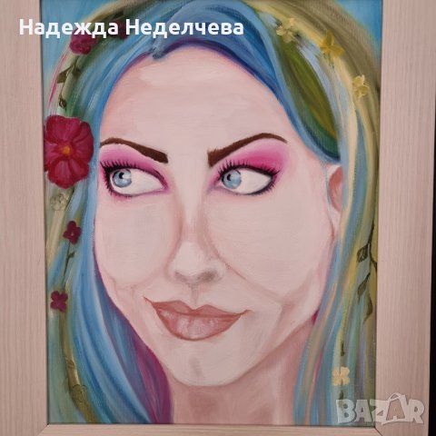 "Пролет" - авторска картина с маслени бои, снимка 2 - Картини - 44212490