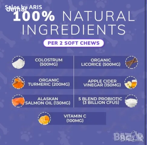 Добавки за кучета NutriPooch за облекчаване на сърбежа – 120 броя дъвчащи, снимка 4 - За кучета - 49895241