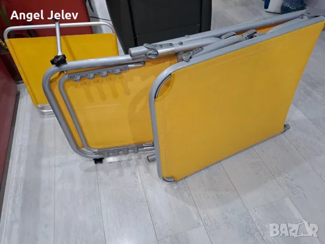 алуминиев шезлонг, снимка 5 - Градински мебели, декорация  - 49698319