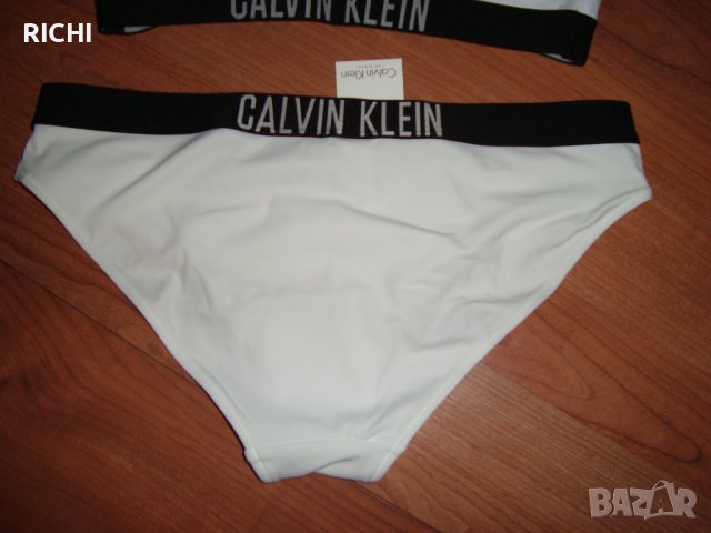 CALVIN KLEIN – Бански комплект бял тип бюстие нов, снимка 11 - Бански костюми - 39628061