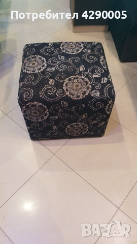Фотьойл с табуретка и маси за кафе, снимка 4 - Дивани и мека мебел - 53524750