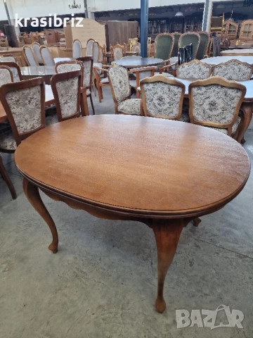 Масивна Барокова Разтегателна Маса-внос от Германия!, снимка 3 - Маси - 51243644