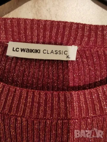 блуза с блестящ ефект , снимка 2 - Блузи с дълъг ръкав и пуловери - 48377071