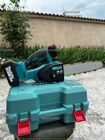 Акумулаторна Резачка Makita 36v 8Ah Макита кастрачка с резервоар 30см, снимка 2 - Градинска техника - 41187597