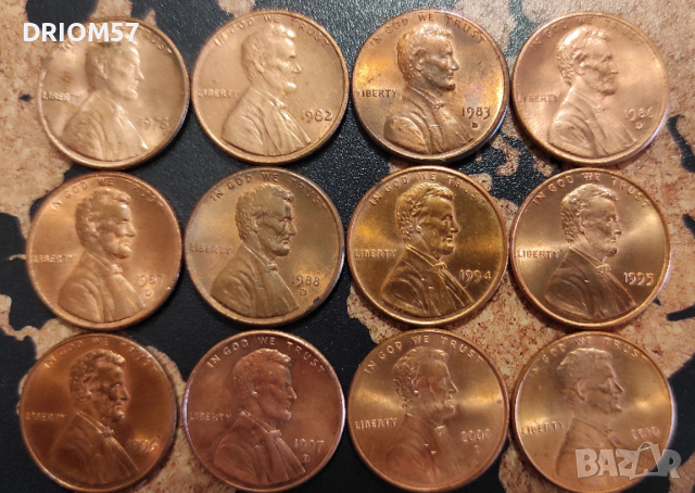 Монети САЩ - 12 бр. [1976-2010]