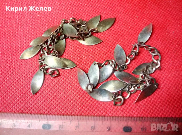 ДВЕ ЗЛАТИСТИ ВЕРИЖКИ ФЛОРАЛНИ АРТ УКРАШЕНИЯ с ЛИСТЕНЦА 47386, снимка 4 - Колиета, медальони, синджири - 47285767