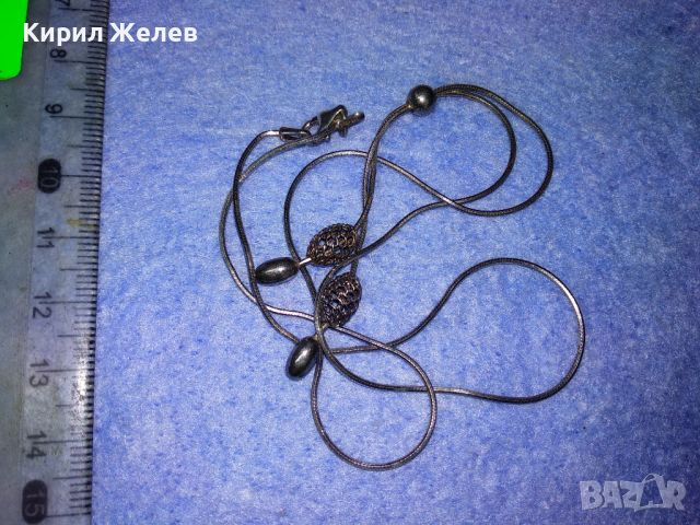 НЕЖНО ФЕШЪН АРТ СРЕБЪРНО КОЛИЕ ЛАКИРАНО СРЕБРО 925 ITALY БУТИКОВО БИЖУ 41898, снимка 7 - Колиета, медальони, синджири - 44690483