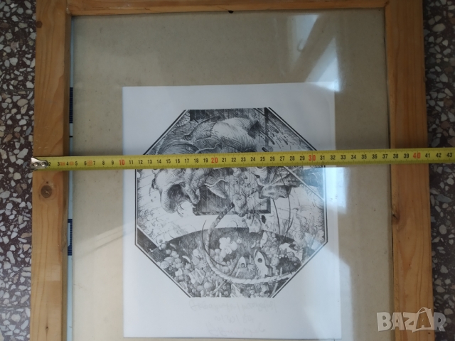 картина-стара графика, снимка 4 - Картини - 36079966