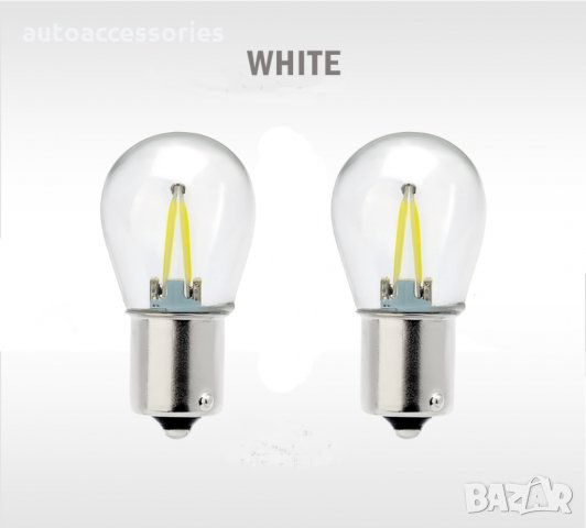 Комплект LED Диодни Крушки Vecta, с една светлина BA15S P21W, 12V 24V, #1000050558, снимка 5 - Аксесоари и консумативи - 34768080