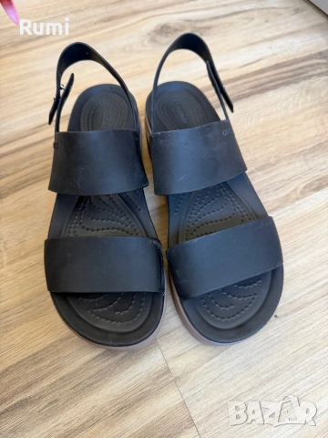 Дамски оригинални сандали CROCS BROOKLYN LOW WEDGE ! 38 н, снимка 3 - Сандали - 43463606
