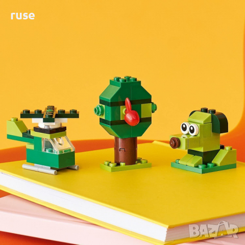 НОВИ! LEGO® Classic 11007 - Зелени творчески тухлички  , снимка 7 - Конструктори - 36405825