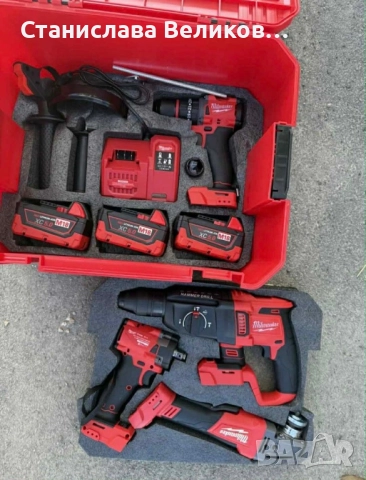 Milwaukee M18 5.0Ah 4-в-1 – чисто нов, снимка 3 - Бормашини - 52699203
