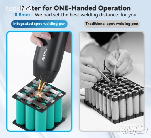 Чисто нов, тестван Апарат за точково заваряване с батерии, AWithZ Ръчен апарат за точково заваряване, снимка 8 - Гедорета - 51629089