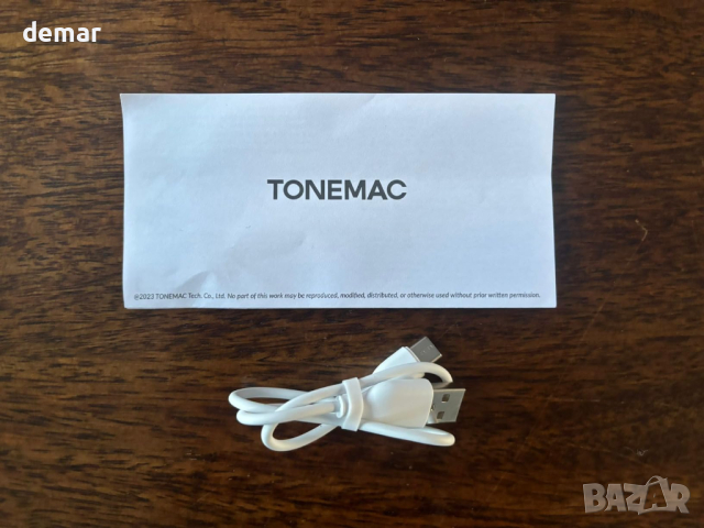 TONEMAC H01 Bluetooth безжични слушалки Hi-Fi стерео, меки Memory Protein наушници, бели, снимка 5 - Bluetooth слушалки - 44560025
