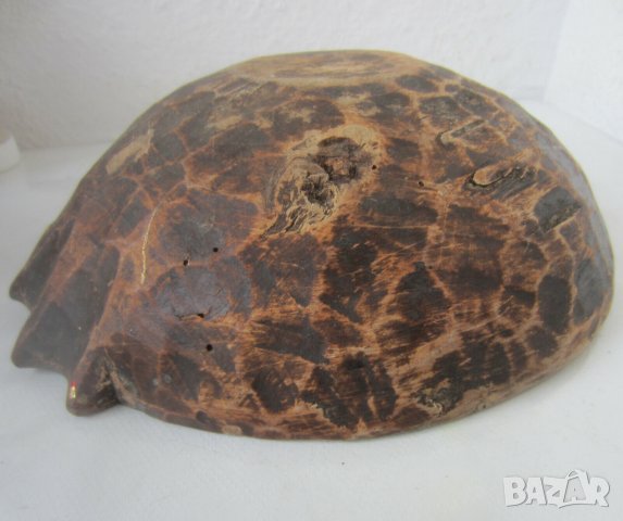 Дървена копанка, купа, фруктиера и дървена стара лъжица