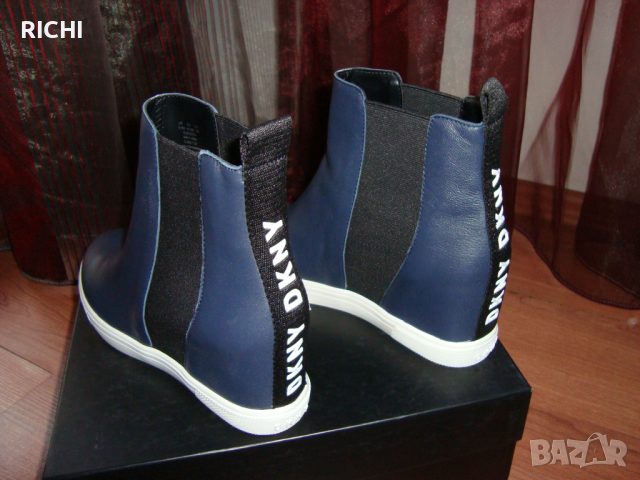 DKNY Coley-Wedge Sneaker - нови естествена кожа, снимка 4 - Дамски обувки на ток - 36138919
