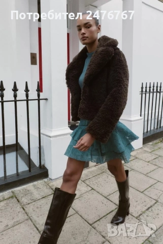 Нови палта на Zara с етикет, размер XS-S, снимка 11 - Палта, манта - 53636429