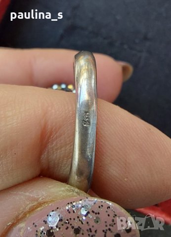 Сребърен пръстен с камъни "Swarovski" проба 925 , снимка 10 - Пръстени - 26286113