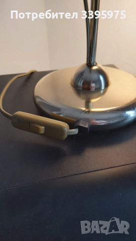 Елегантна нощна лампа с матов абажур от Англия, снимка 6 - Настолни лампи - 51561980