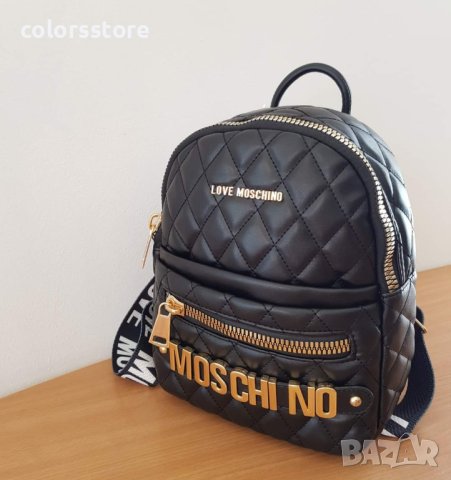Черна раница  Love Moschino код SG 424, снимка 3 - Раници - 33341374