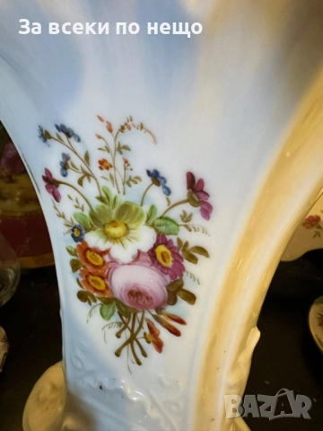 Прекрасна ваза с централен искрящ и великолепен букет в стил Код P1716, снимка 7 - Вази - 52969932