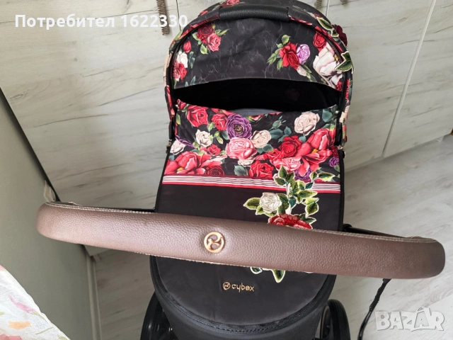  CYBEX PRIAM Rose Gold / Spring Blossom, снимка 9 - Детски колички - 53479772
