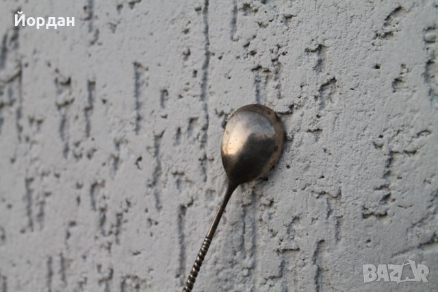 Малка сребърна лъжичка Османска империя, снимка 7 - Антикварни и старинни предмети - 44261582