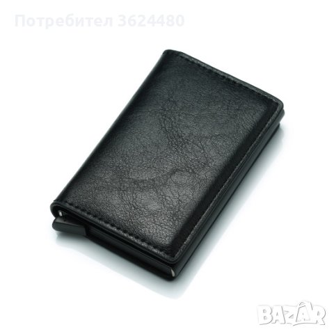Черен портфейл с RFID защита кожен, снимка 14 - Портфейли, портмонета - 41958745