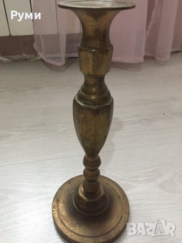 Стар свещник, снимка 4 - Антикварни и старинни предмети - 41817031