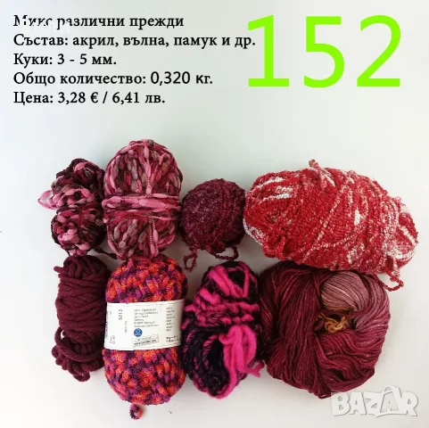 Евтини прежди в малки количества - нови и остатъци, снимка 5 - Други - 52029828