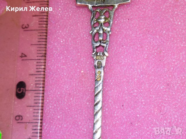 STOCKHOLM СТАРА ШВЕДСКА КОЛЕКЦИОНЕРСКА СРЕБЪРНА ЛЪЖИЧКА За КАФЕ СРЕБРО 830 ПРОБА 42980, снимка 13 - Колекции - 44376429