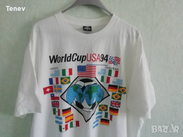 World Cup 1994 USA Vintage ретро памучна тениска оригинална Световно първенство футбол САЩ 1994 , снимка 4 - Тениски - 52900500