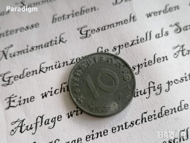 Райх монета - Германия - 10 пфенига | 1940г.; серия J, снимка 2 - Нумизматика и бонистика - 34675245