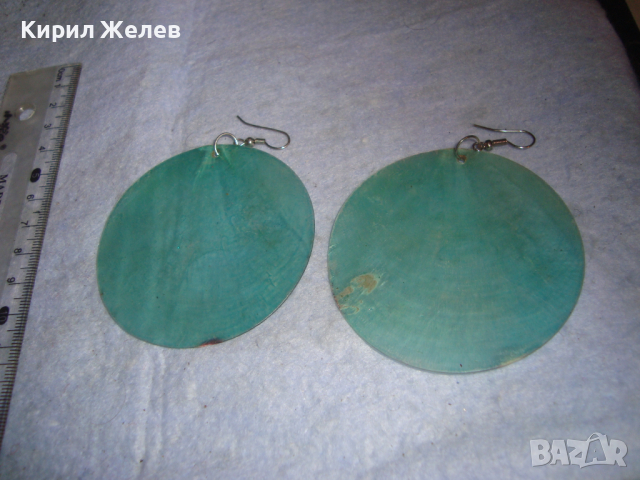 КРАСИВИ НЕЖНИ ВИНТИДЖ СЕДЕФЕНА СЛЮДА АРТ ОБЕЦИ 35961, снимка 5 - Обеци - 36439186